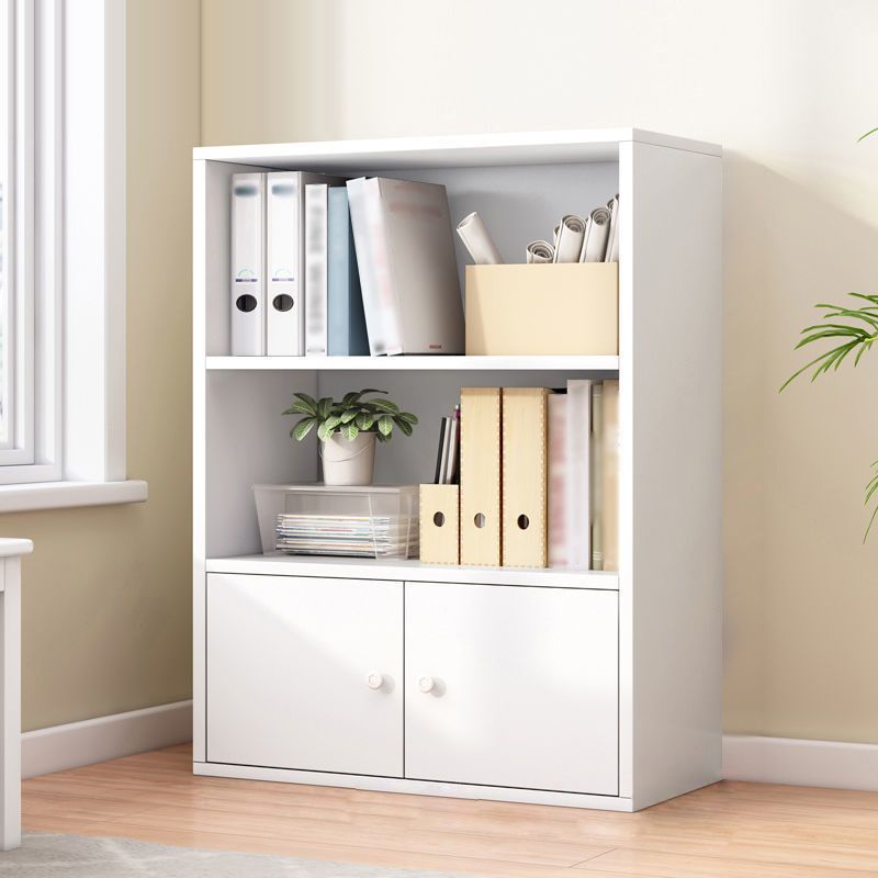 Manufactured Wood Standard Bookcase Contemporary Bookcase With Doors