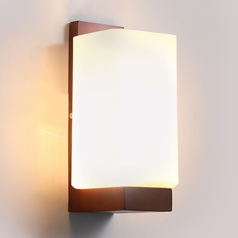 Lumières murales en bois de style moderne Lumières murales créatives pour le salon de la chambre à coucher de l'hôtel