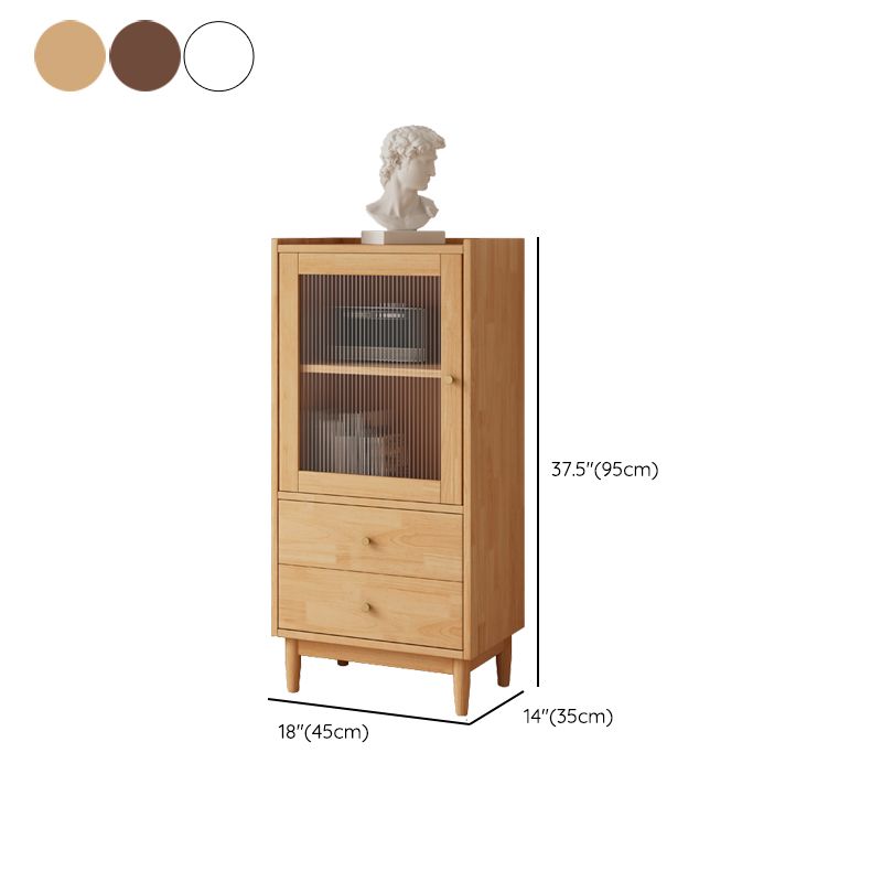 Modern Style Closed Back Book Shelf Rectangular Wooden Bookcase