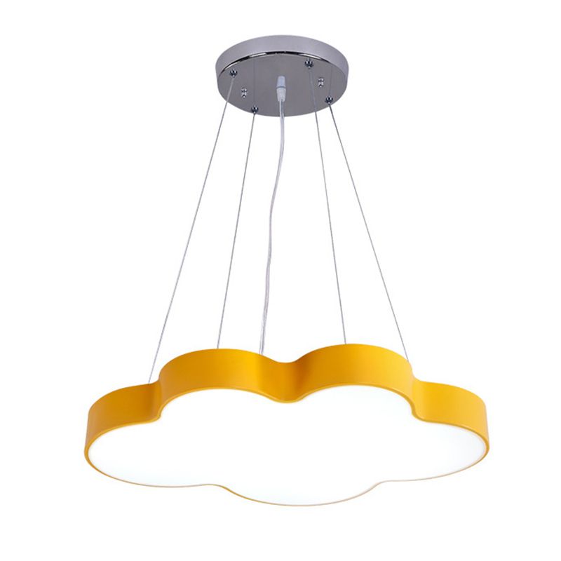 Cloud Shade Nursery Chandelier Lighting Acrylic Minimalist LED Pendant Light Fixture