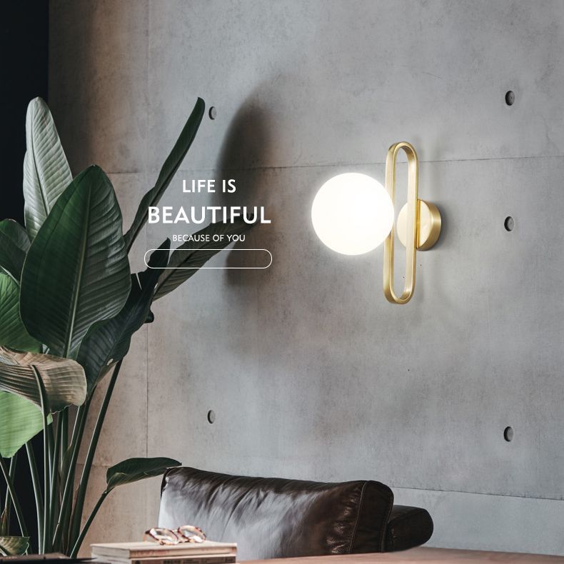 1 application murale de nuance en verre clair de style nordique