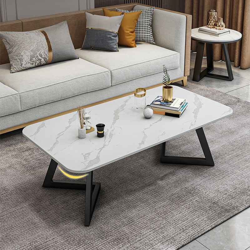 Slate Coffee Table Rectangle 17.7" High Coffee Cocktail Table