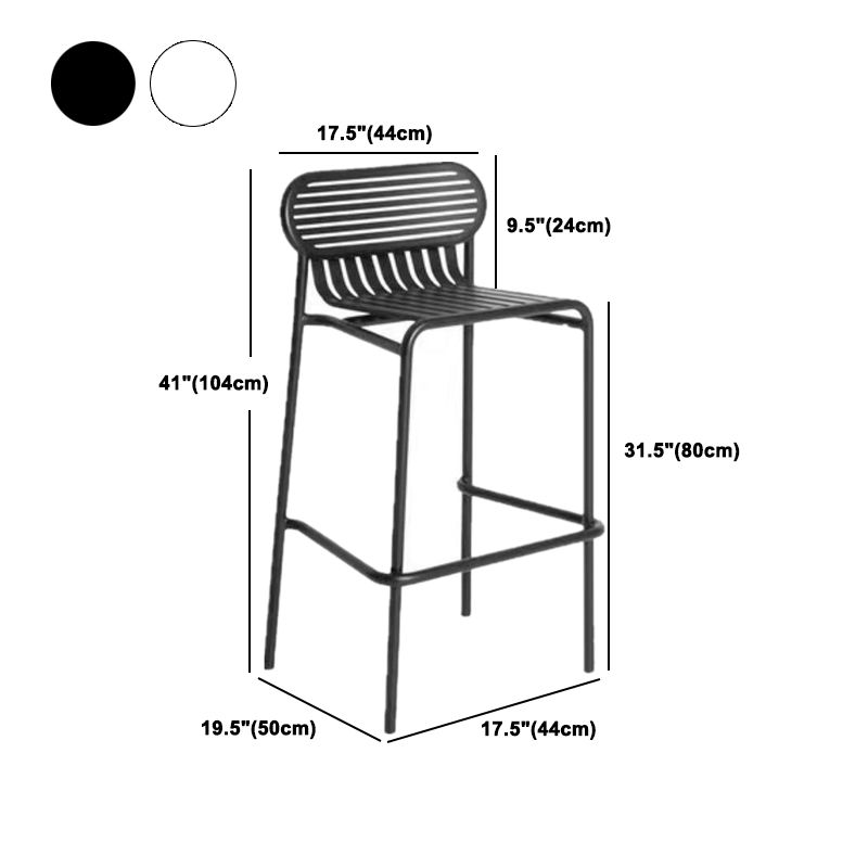 1/2/4 Pieces Modern Bar Set Matte Finish Metal Bar Stool and Table Set