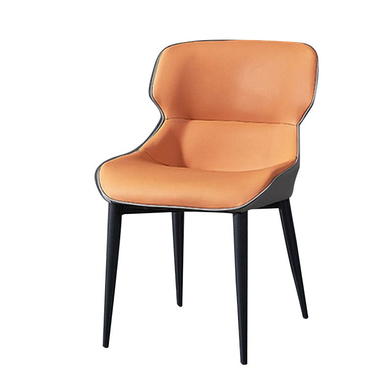 Contemporary Dining Chair Dining Arm Side Chairs with Metal Legs