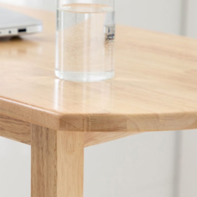 Contemporary Solid Wood Bar Table 47.2"L Trestle Base Bar Desk for Indoor