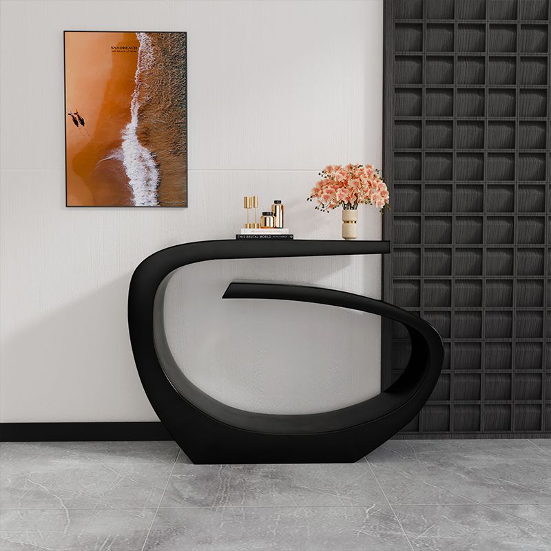 Contemporary Console Accent Table with Steel Bracket for Hall