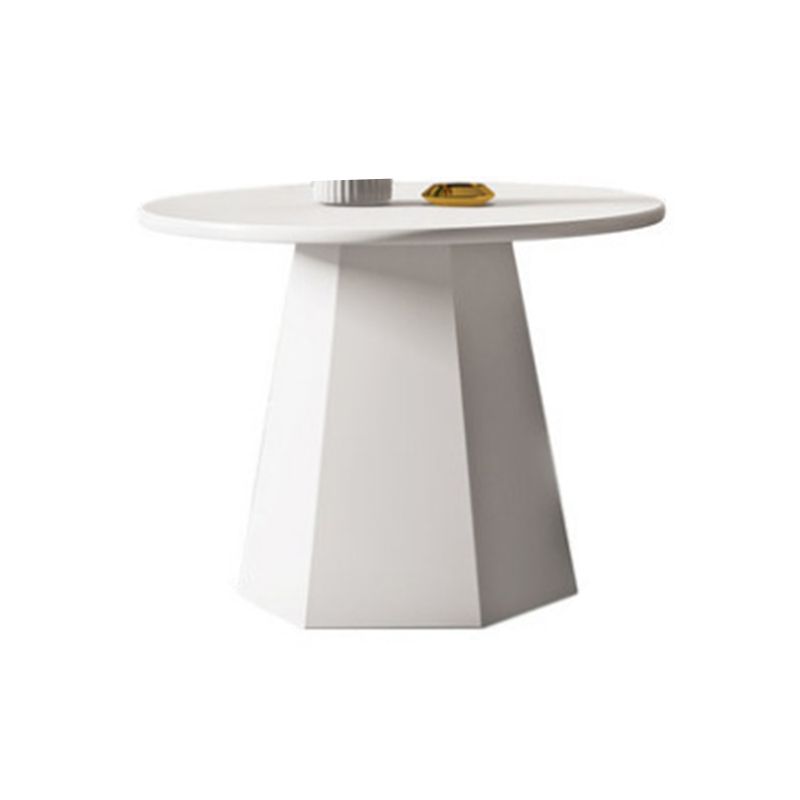 Ironwork Black/white Pedestal Base Design Round Coffee Table