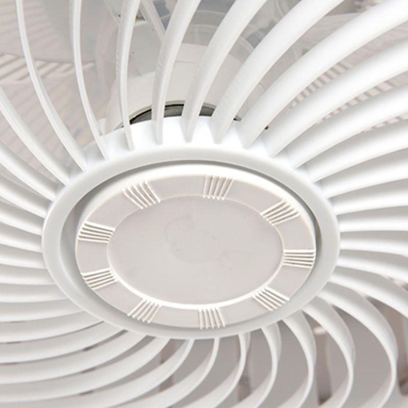 Moderne prägnante LED -Deckenlüfter leichte schmiedeeisere kreisförmige Decke mit Acrylschatten