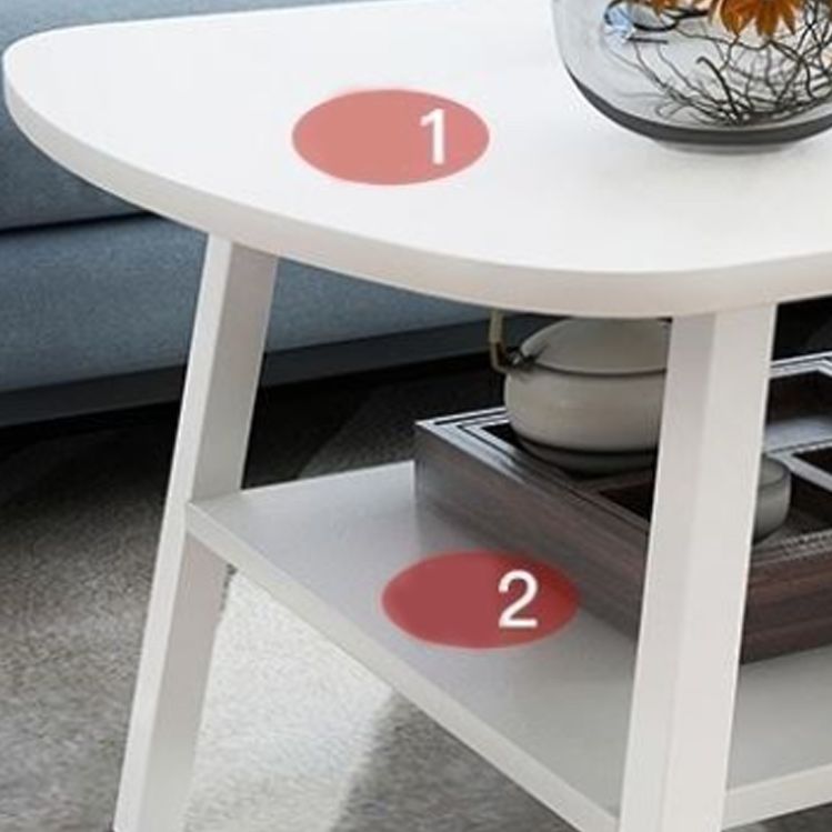 Modern 19.6" H Rectangle Wooden Coffee Table Steel 4 Legs Cocktail Table