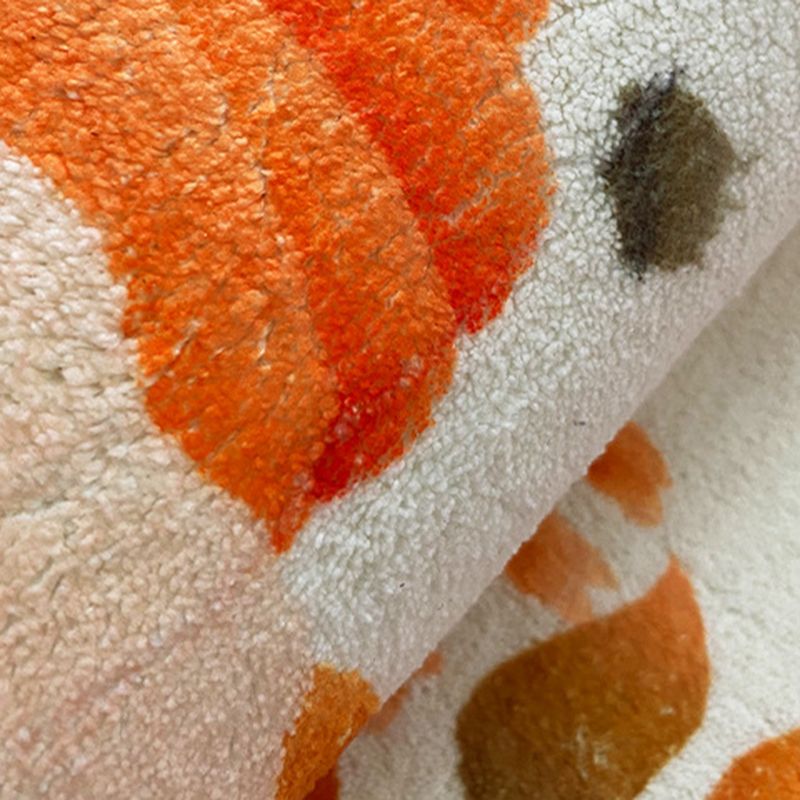 Modern Curve Lines Pattern Indoor Carpet Polyester Area Rug Washable Carpet for Home Decoration