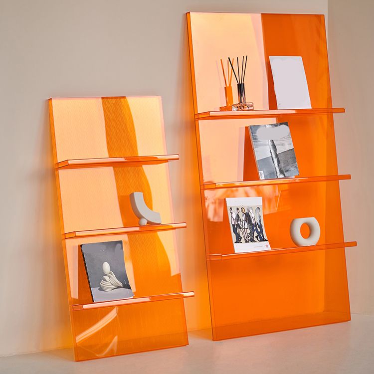 Scandinavian Acrylic Etagere Bookshelf Closed Back Vertical Bookshelf