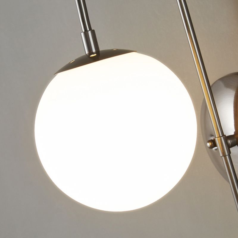 Glass Globe Wall Light Modern 1-Light Wall Lights for Bedroom