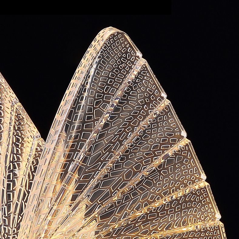 8.6 "brede acryl vlinder hangend licht leuntstijl eenvoud verlichtingsarmatuur voor coffeeshop restaurant