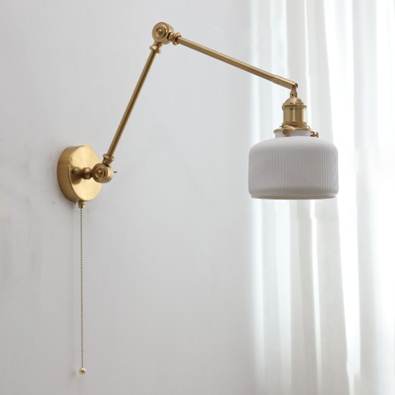 Zeitgenössische einfache verstellbare Wandleuchterkeramik Wandmontage Licht für Wohnzimmer
