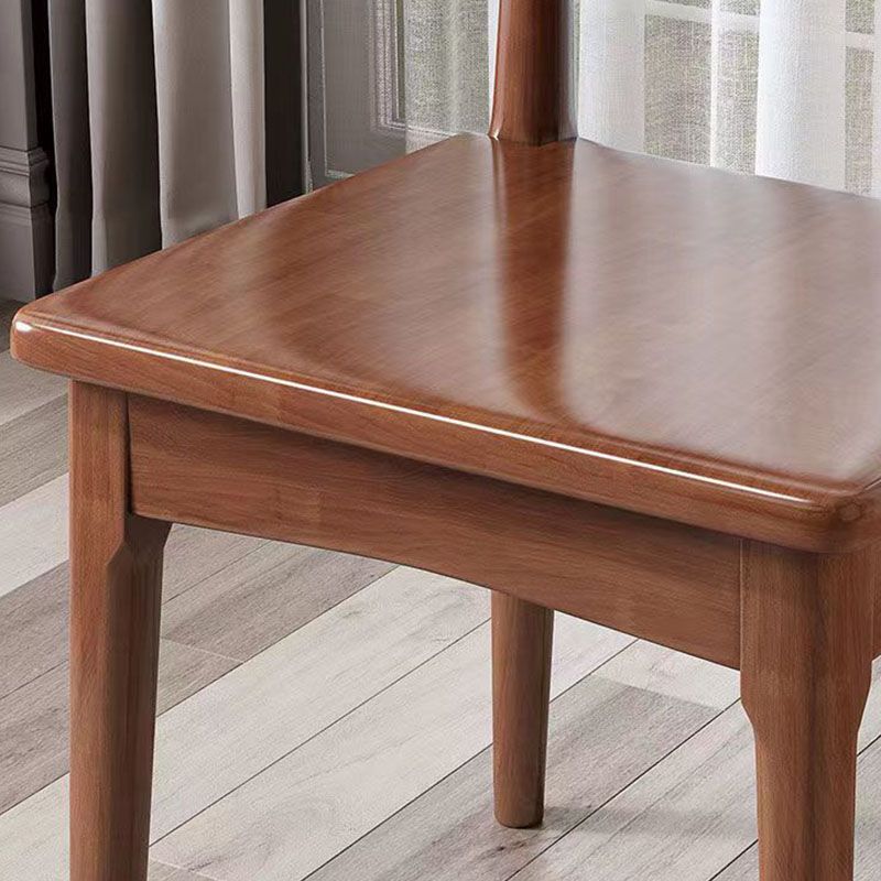 Open Back Side Chair Wood Industrial Dining Room Chair for Kitchen