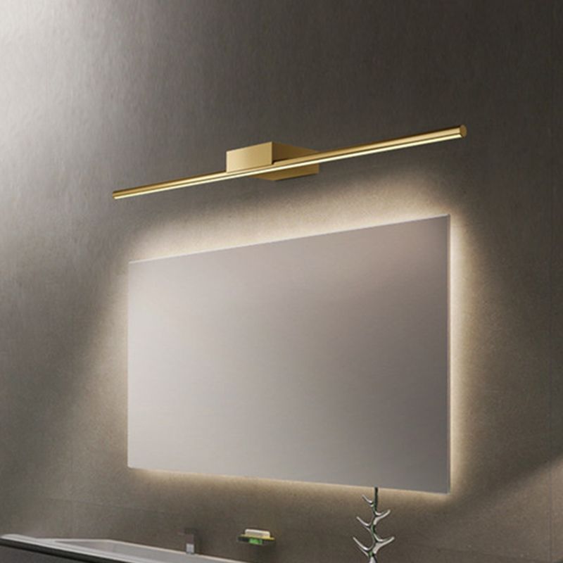 Luces de pared de tocador lineal Simplicidad posmoderna Disparo de pared acrílico para baño