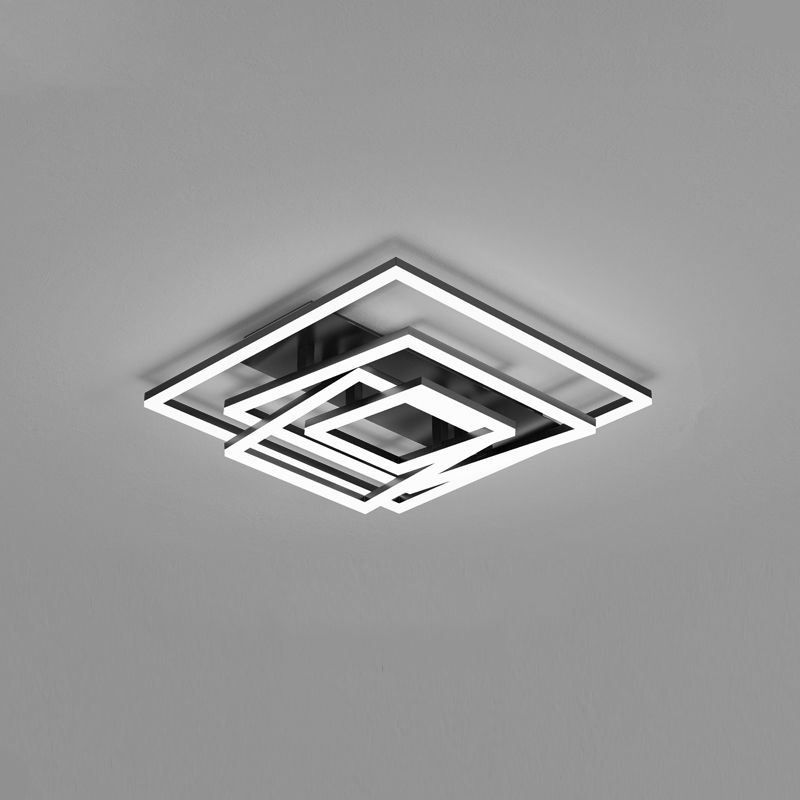 Lampada a filo contemporaneo geometrico 4 lampade a filo in metallo in metallo in nero