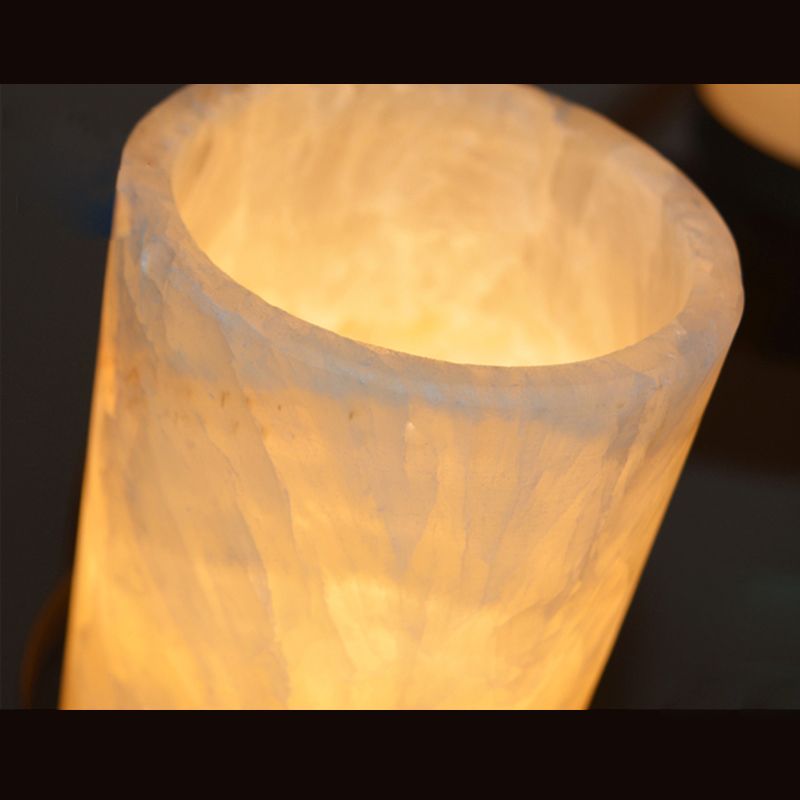 Round Solid Wood Rustic Style Chandelier Cylindrical White Glass Shade Dining Room Lighting Fixture