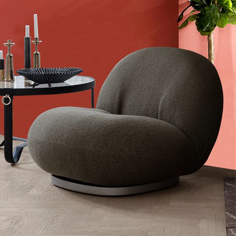 Wool Chair 28.7" L x31.1"W x26.7"H Swivel Chair for Living Room