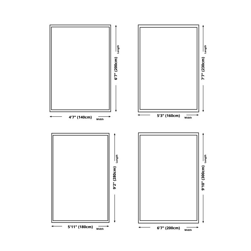 Modern woonkamer vloerkleed Prachtig wasbaar Wasbaar Truug Polyester Stain Resistant Area Tapijt