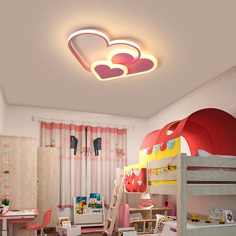 Loving Heart Deckeneinbauleuchte, moderne LED-Einbauleuchte aus Acryl für Schlafzimmer