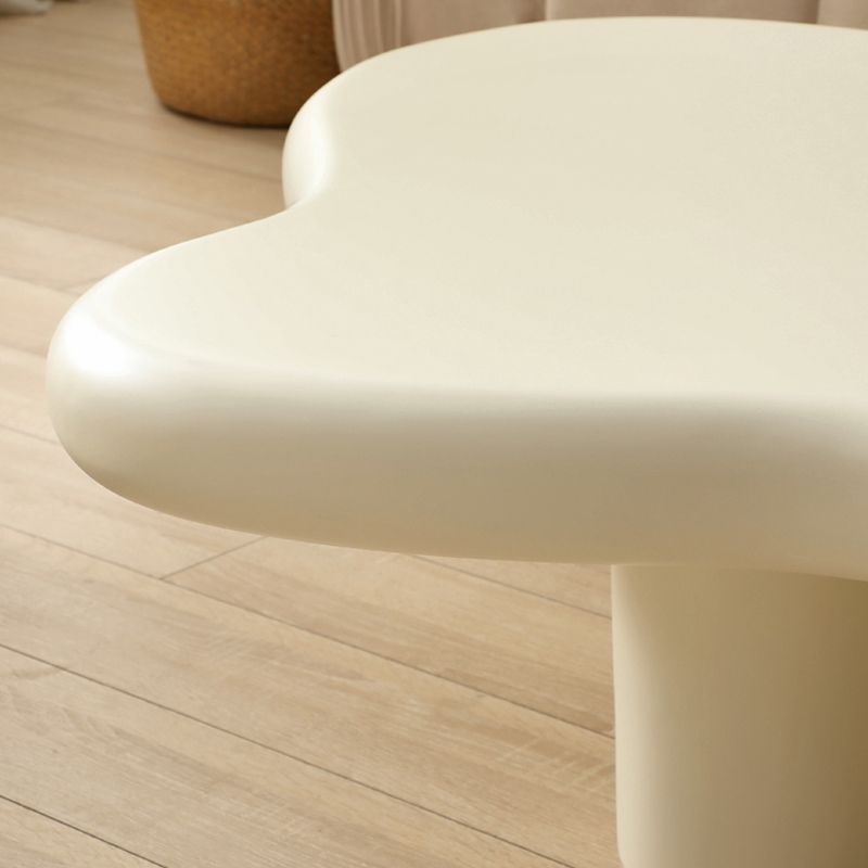 Contemporary Wood Geometric Coffee Table 4 Legs Coffee Cocktail Table
