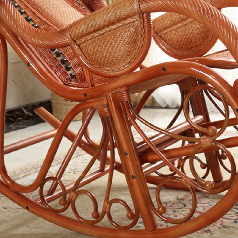 Mid Century Modern Recliner Chair Rattan/Wicker Recliner Chair for Living Room