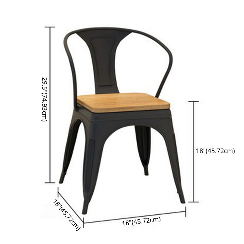 Industrial Wooden Dining Room Set with Rectangle Table and Black Legs Dining Table Furniture