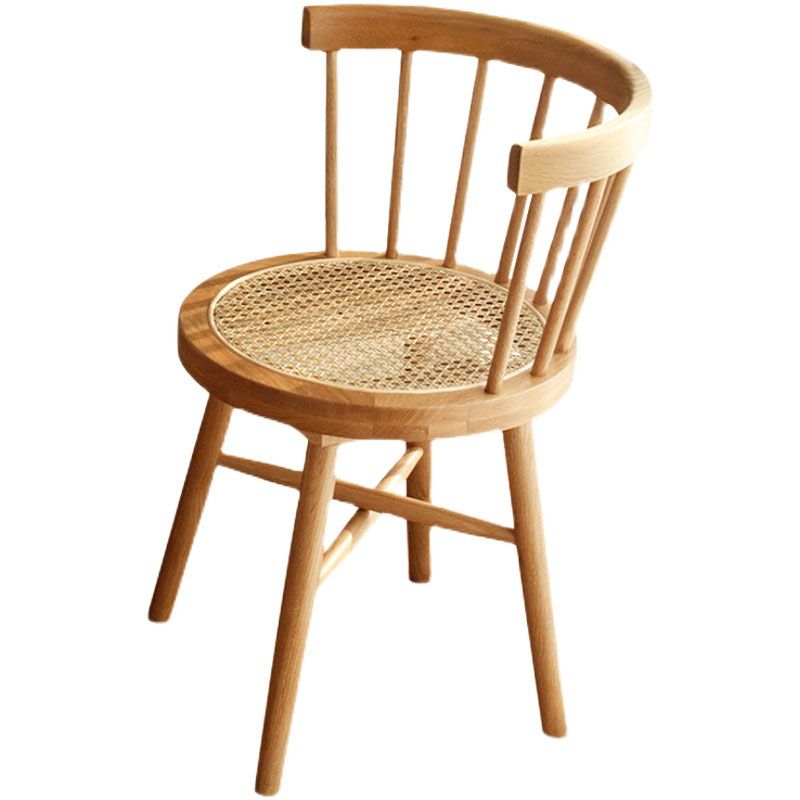 Sillas sin brazos de comedor de madera tradicional, silla lateral trasera Windsor para uso doméstico
