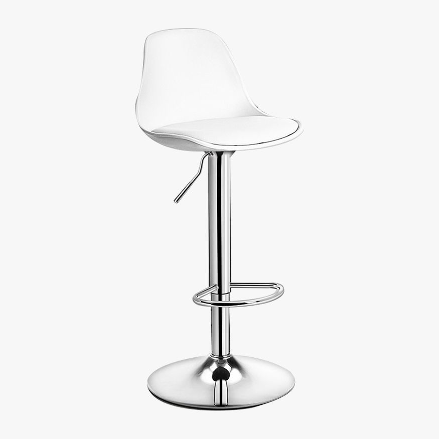 Contemporary Style Liftable Bar Stool Bucket Counter Bar Stool with Metal Legs