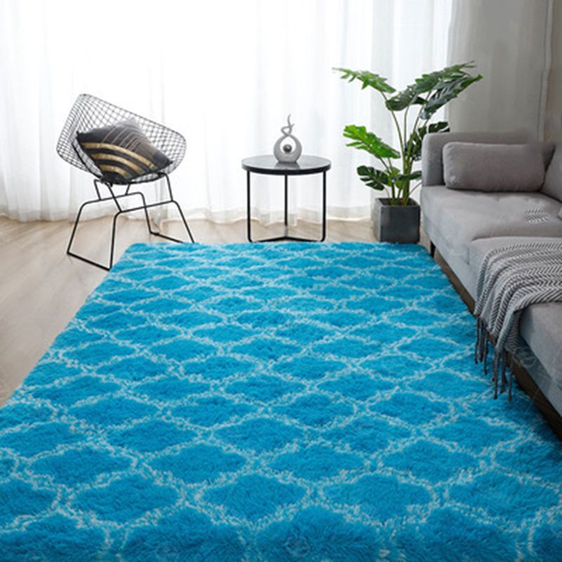 Tapis imprimé couleur contrastée noir et blanc, en Polyester, décontracté, lavable, pour la décoration de la maison
