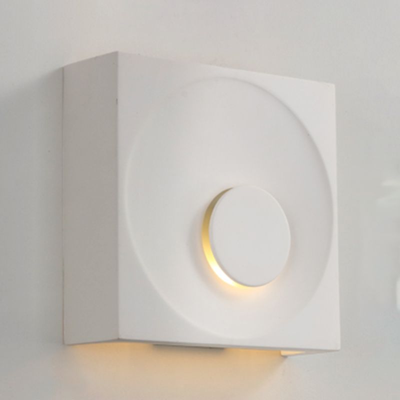 Moderner Stil Zement Wandleuchte quadratische Form Wandleuchte für Wohnzimmer