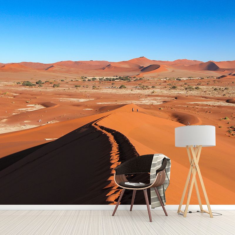 Yellow Desert Hillock Decor Wall Mural Sitting Room Wall Covering,Custom Size