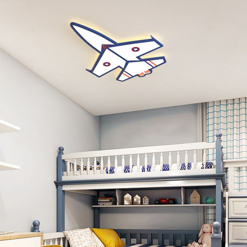 Ultradelgado avión LED luces incrustadas dibujos animados acrílico luces de techo para habitaciones infantiles