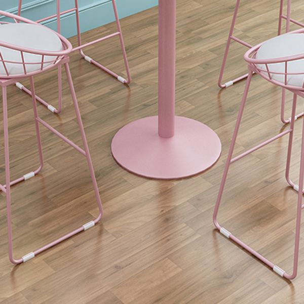 1/2/3/4/5 Pieces Modern Bar Set Matte Finish Iron Bar Stool and Table Set