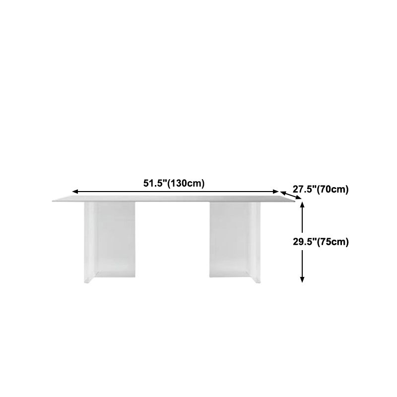 Designer Style 1/4/7 Pieces Dinette Set Acrylic Dining Table and Chairs