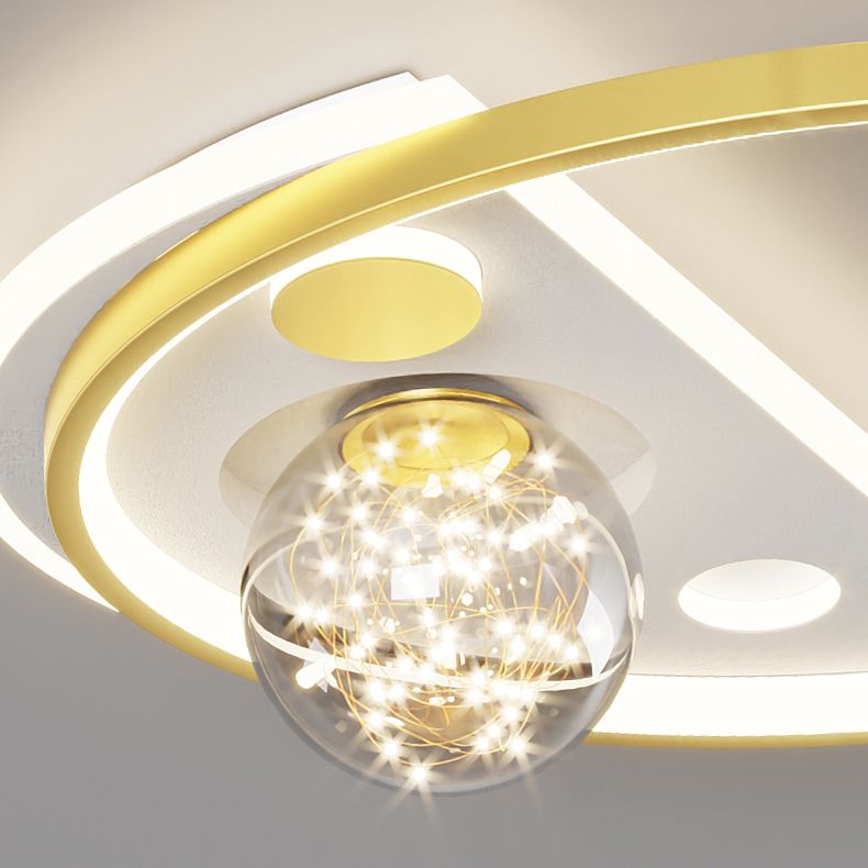 Ring Simplicity Lighting Fixture Gypsophila LED Flush Mounted Ceiling Lights