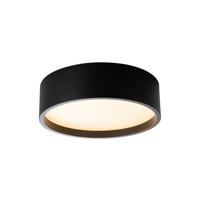 Round Shape LED Ceiling Lamp Modern Iron 1 Light Flush Mount for Balcony