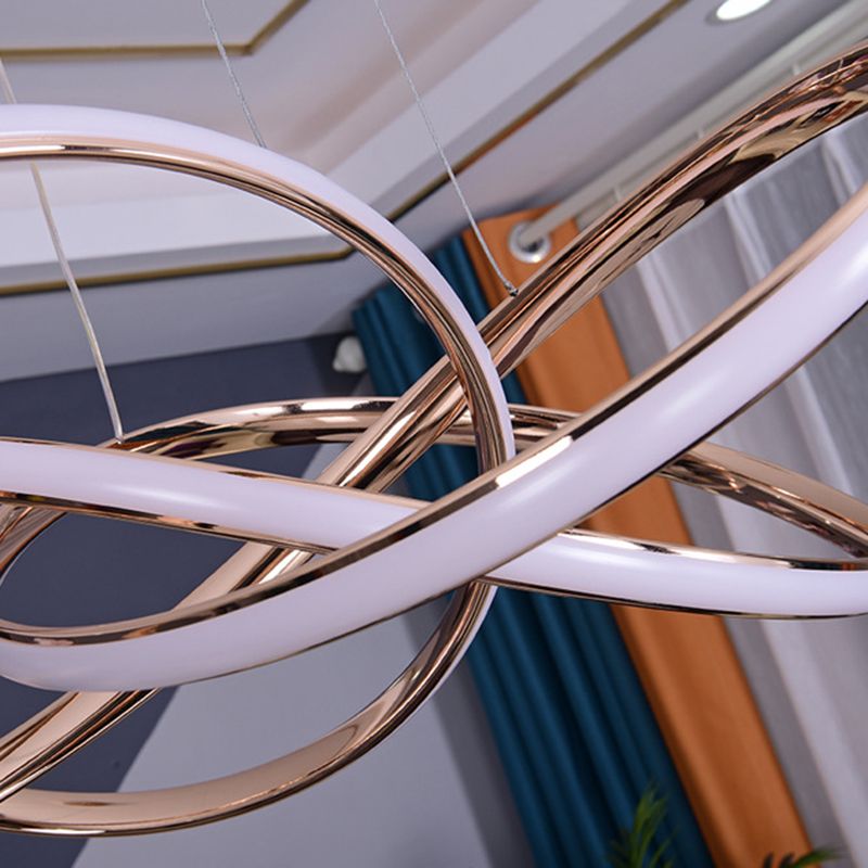 Forme linéaire Métal Pendre luminaire moderne 1 Lumière Lumière Lumière