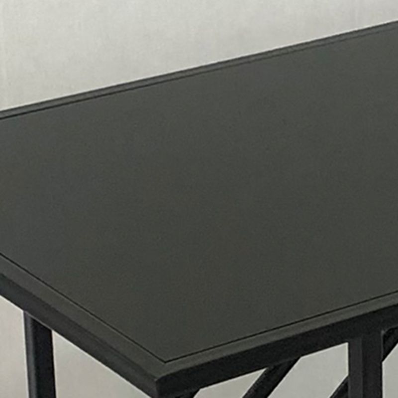 Glass Modern Prep Table Rolling Open Storage Rectangular Kitchen Trolley