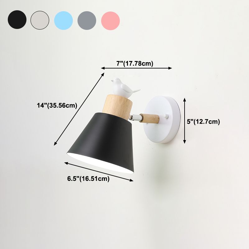 1-licht wandkandelaar Moderne macaron-stijl metalen wandverlichting voor eetkamer