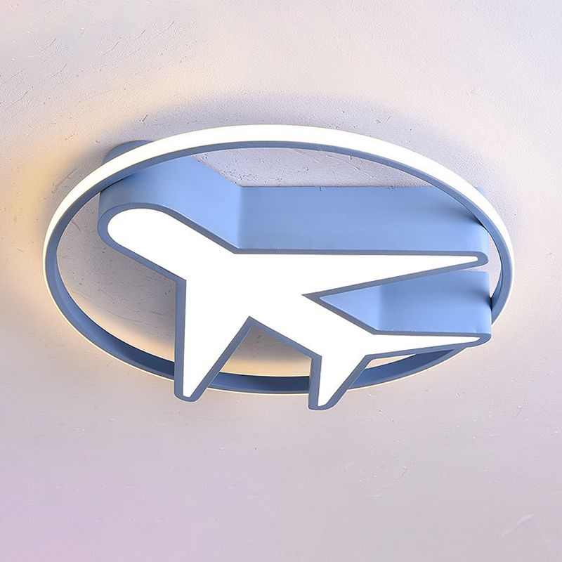 LED Flush Mount Ceiling Light Cartoon Acrylic Ceiling Mount Chandelier for Bedroom