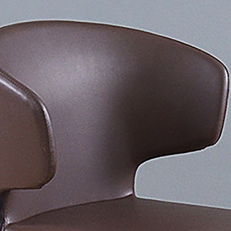 Silla auxiliar de comedor de metal de estilo contemporáneo, sillas laterales sin brazos para cocina