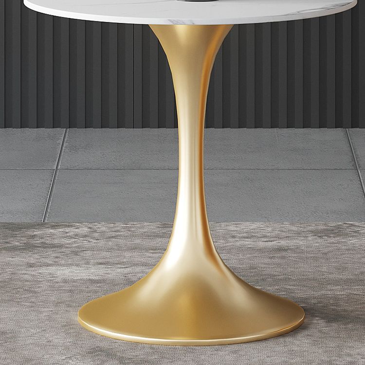 Tradizionale sito da pranzo rotondo di lusso tavolo in pietra sala da pranzo mobili per la casa