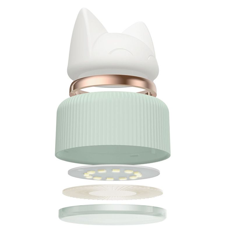 Lumière de table moderne avec un interrupteur marche / arrêt en plastique 1 lampe de table lumineuse