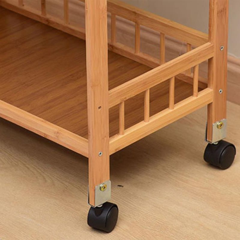 Open Storage Kitchen Trolley Home Dining Manufactured Wood Kitchen Trolley