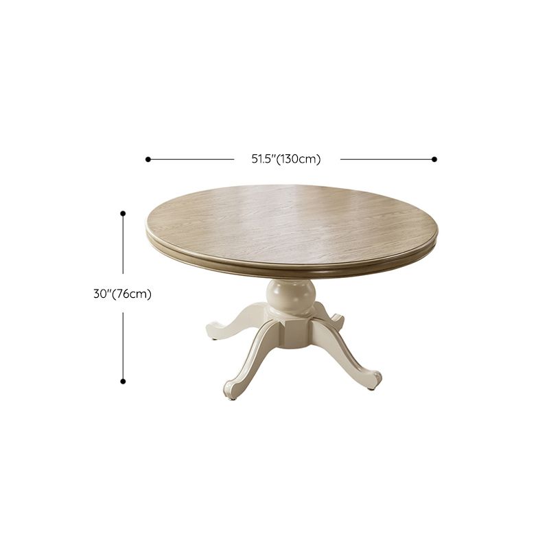 Solid Wood Round Dining Room Table Contemporary Dinner Room Kitchen Table