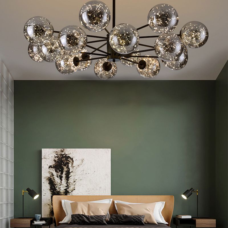 Kugeln Kronleuchter zeitgenössischer Kronleuchter Glas Multi -Leuchten hängen Leuchten