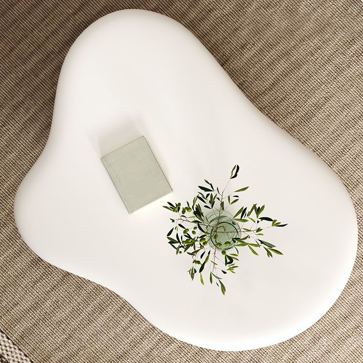 4 Legs Geometric Coffee Table Contemporary Manufactured Wood Cocktail Table