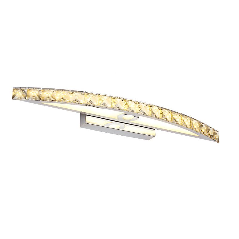 Lineare LED -Waschtischlampe moderner minimalistischer Stil Kristall Ein Eitelkeitslicht